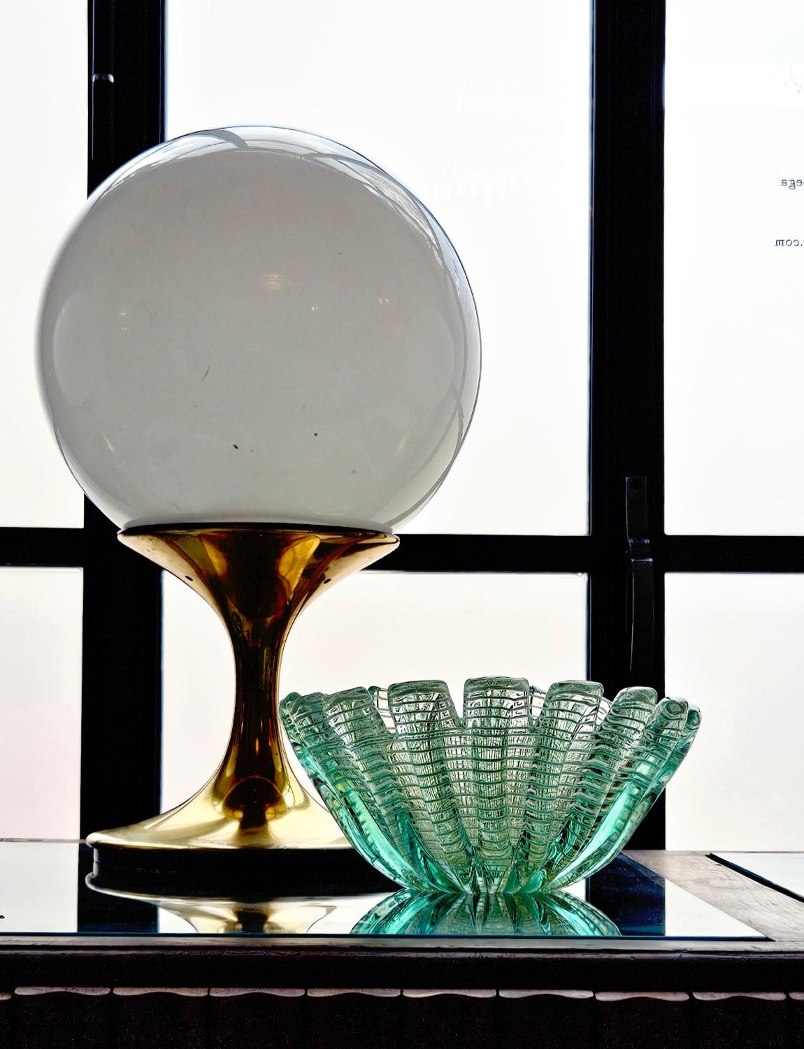 1940s Ercole Barovier Zebra Bowl In Good Condition In Florence, Tuscany