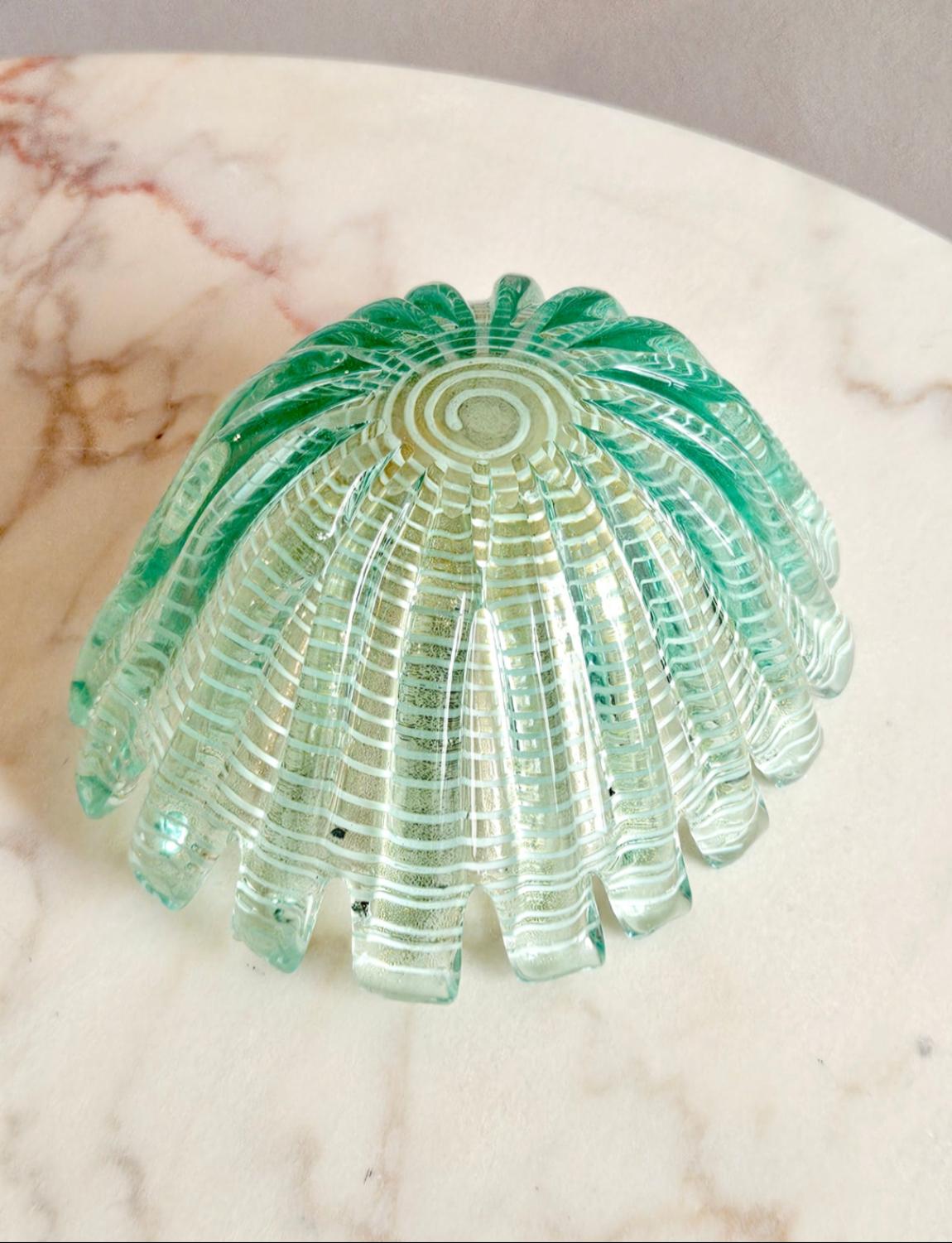 Mid-20th Century 1940s Ercole Barovier Zebra Bowl
