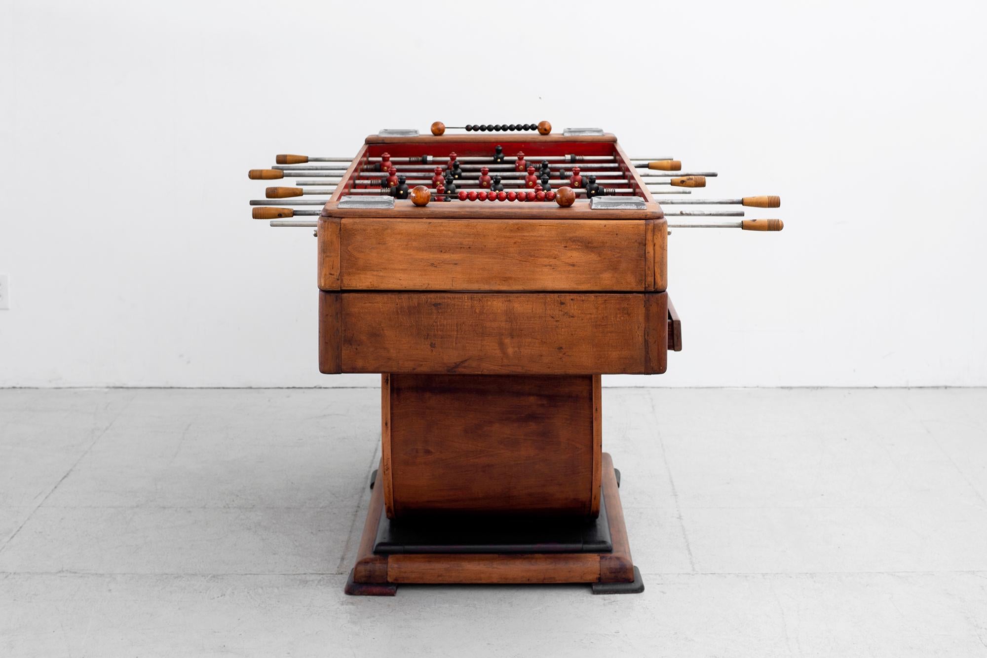 1940s European Foosball Table In Good Condition In Beverly Hills, CA