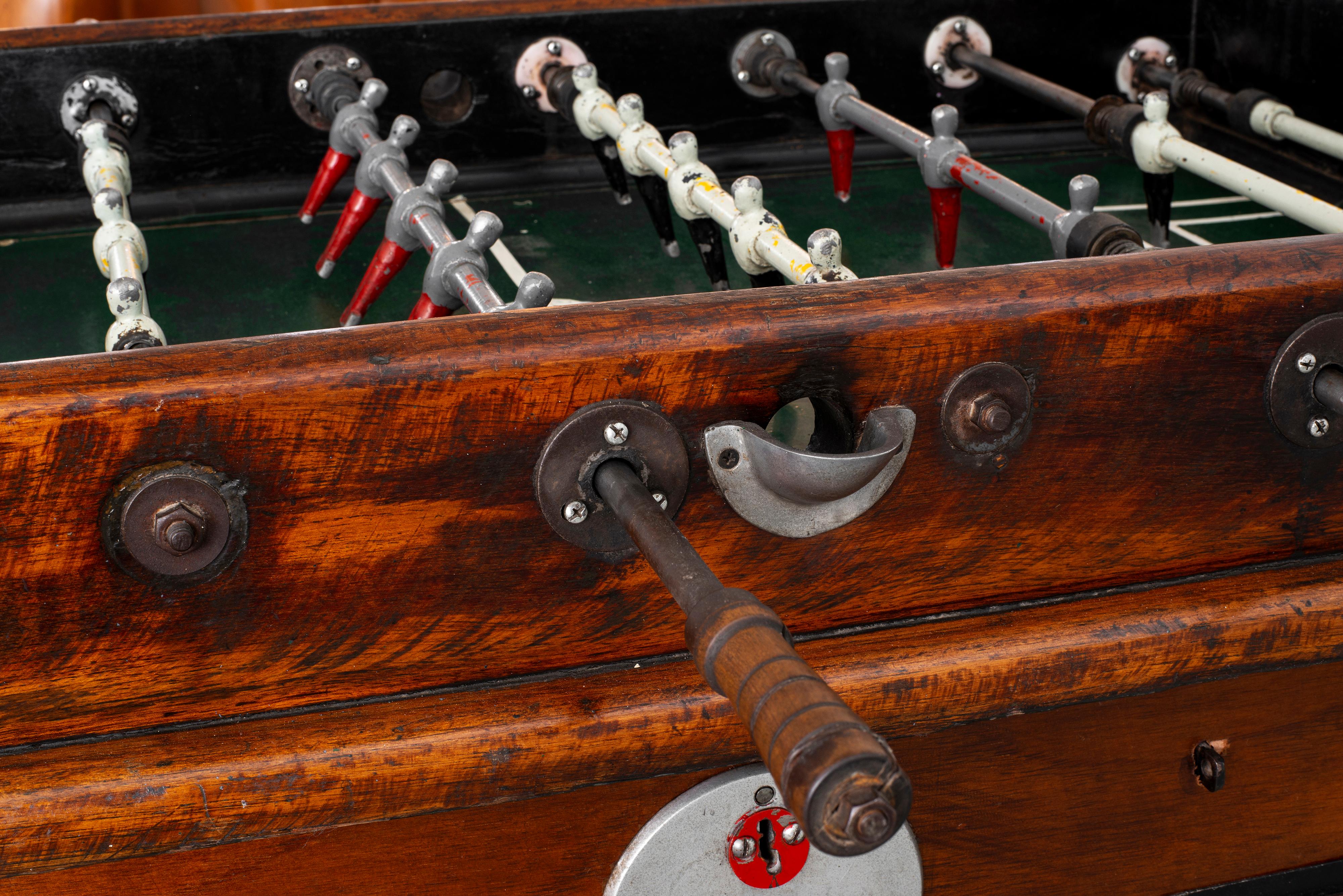 1940s European Foosball Table In Good Condition In Beverly Hills, CA