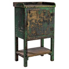 1940s European Wooden Patinated Work Table