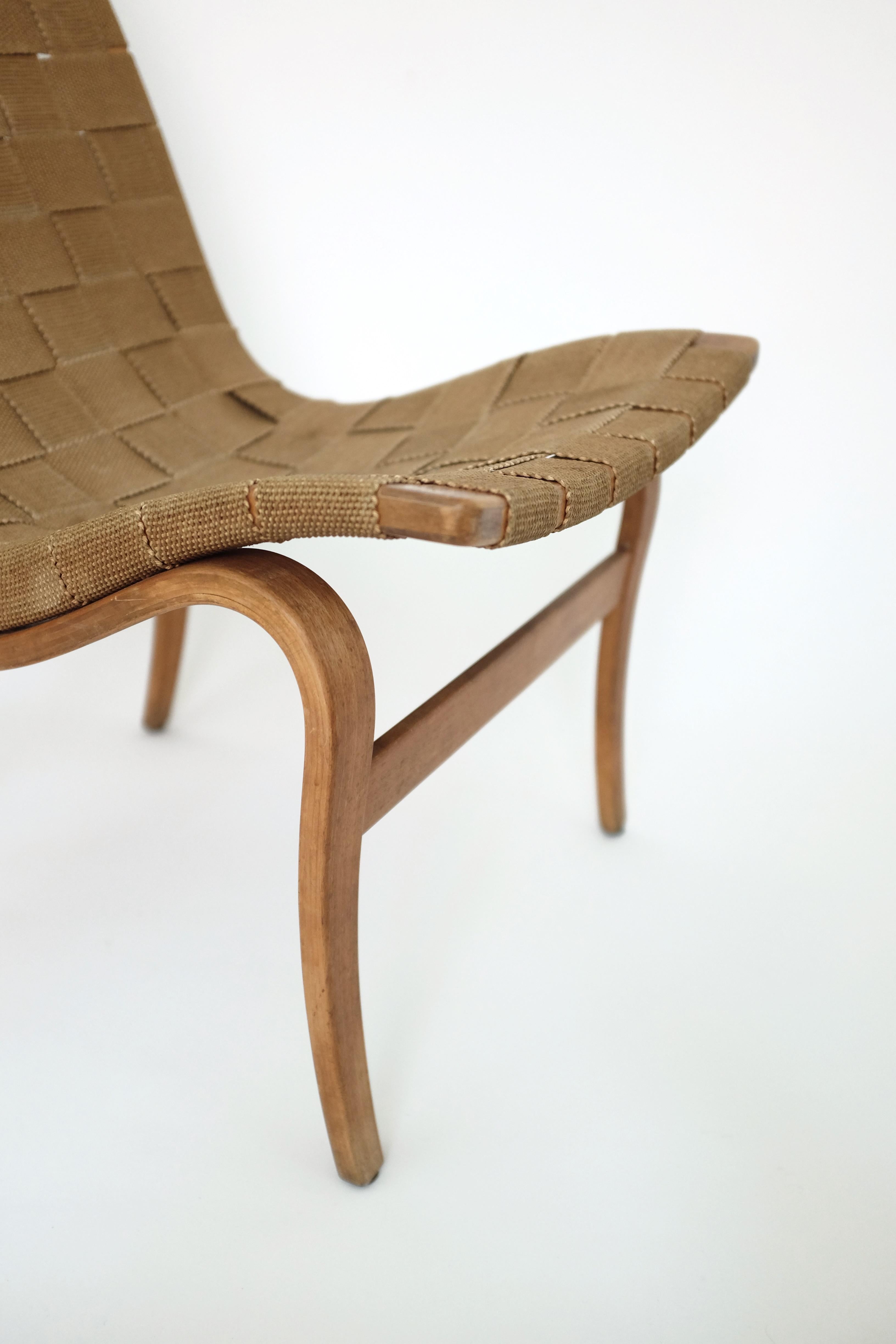 Scandinavian Modern 1940's Eva Chair by Bruno Mathsson For Sale