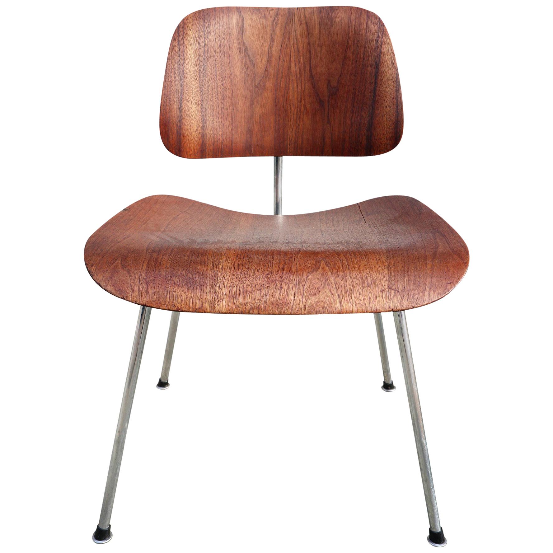 1940s Evans Edition Eames DCM Dining Chair in Walnut