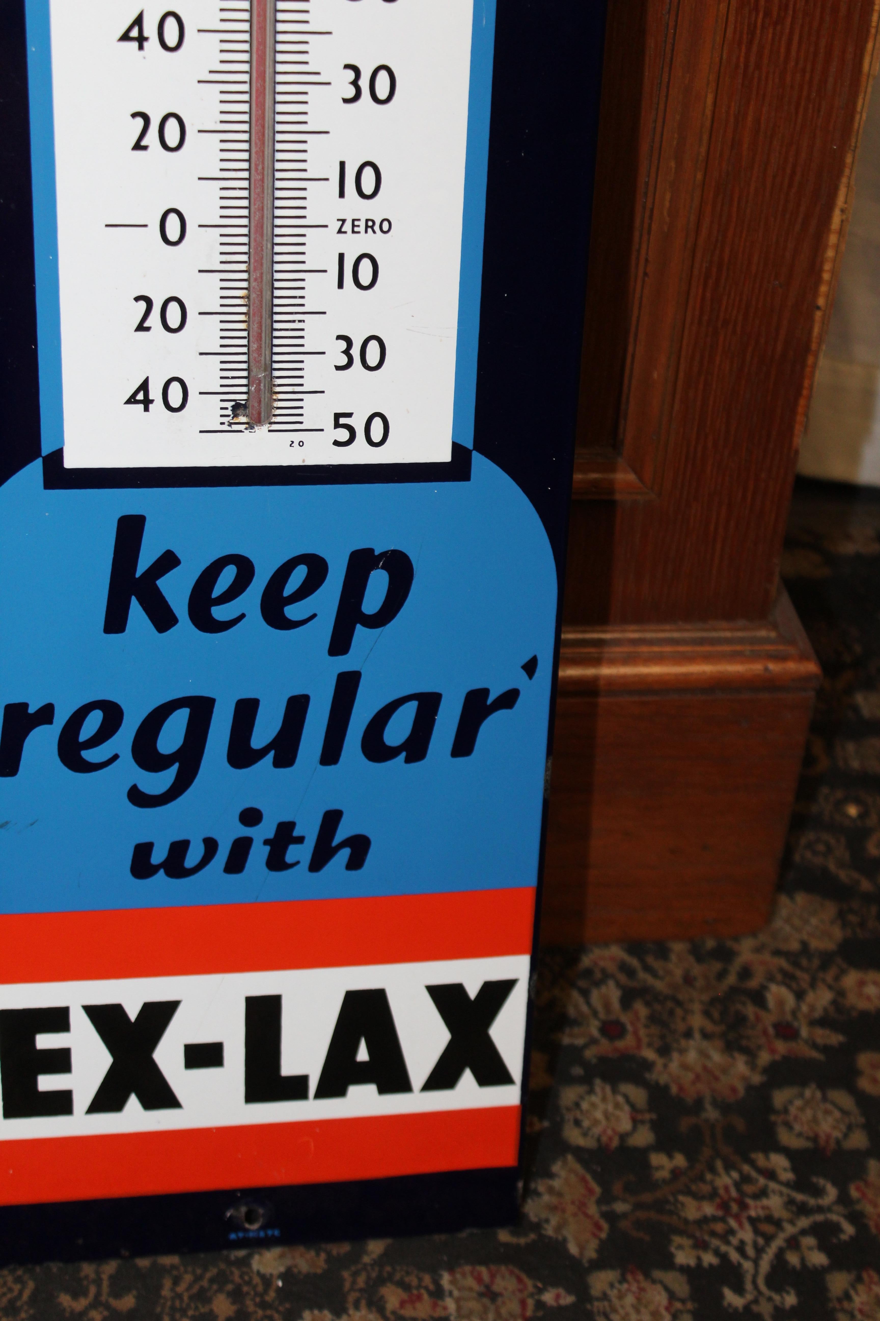 ex lax porcelain thermometer