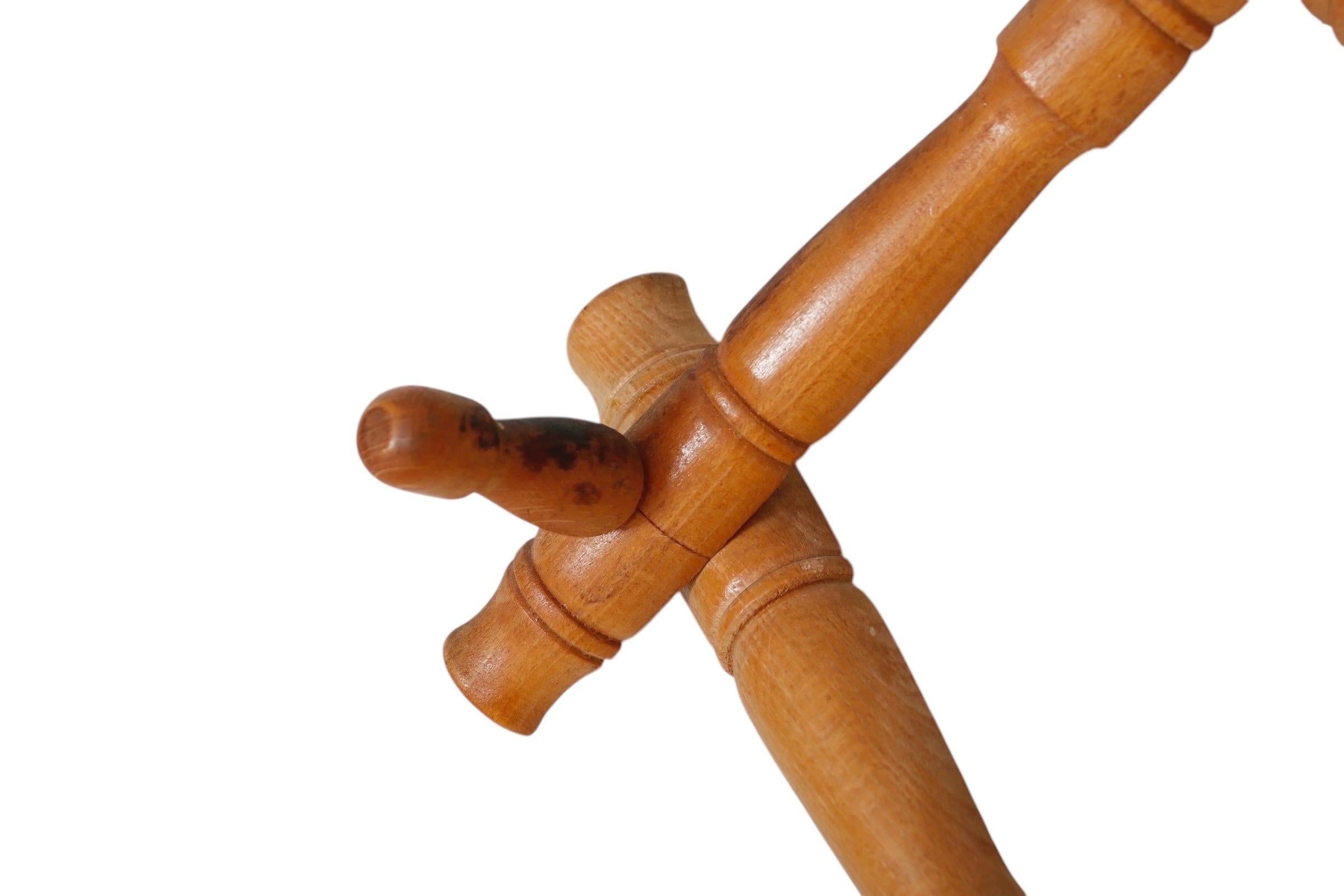 20th Century 1940’s Expandable Coat Rack