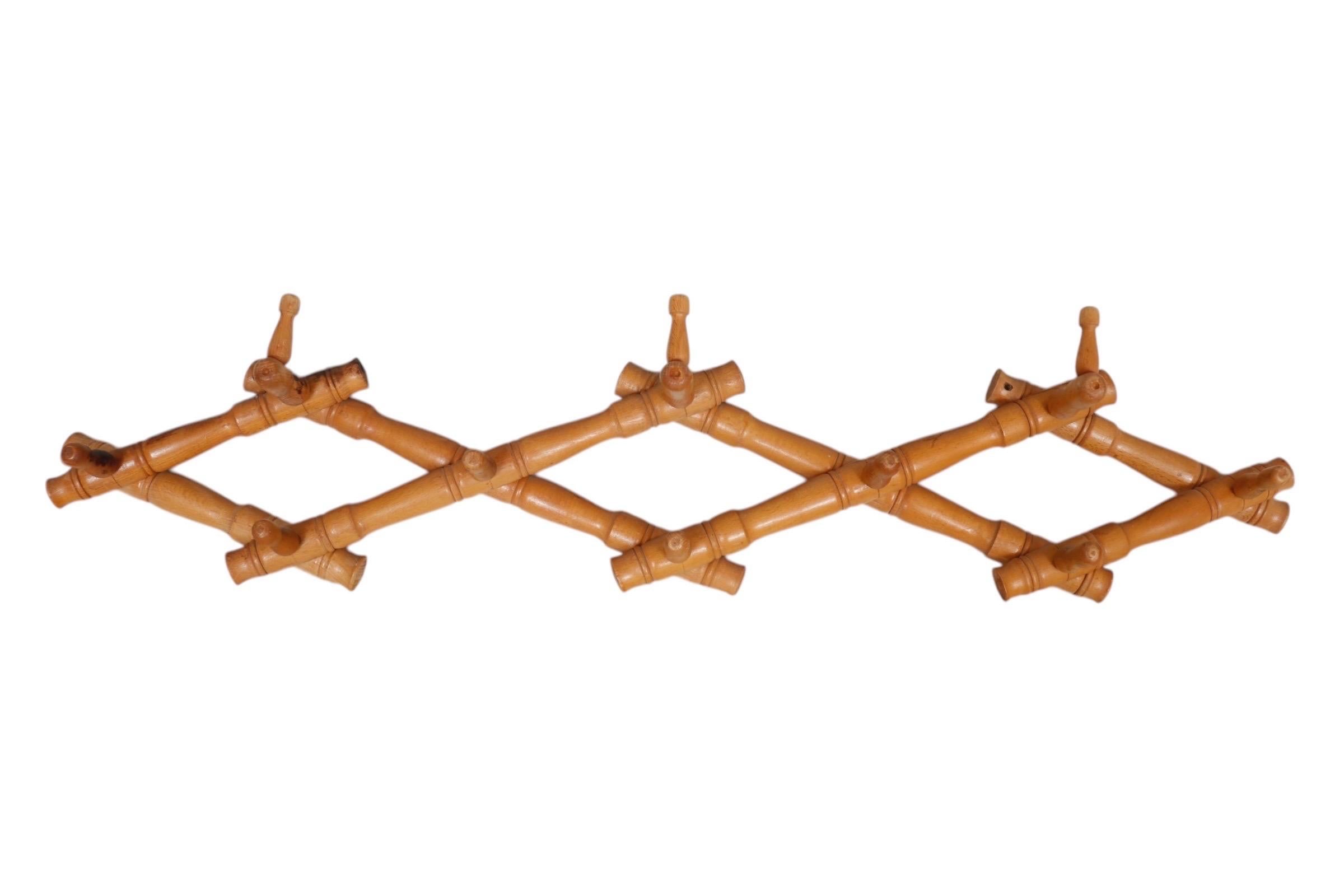 Maple 1940’s Expandable Coat Rack