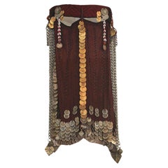 1940s Face Veil, Sinai Bedouin Desert Garment Nikab Framed Collectible
