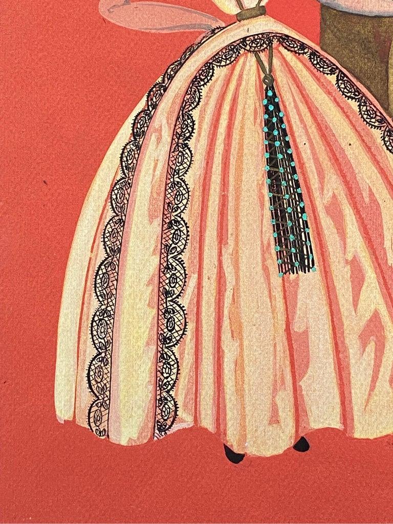 bridgerton dress drawing