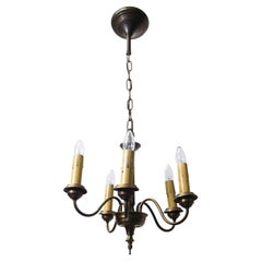 1940s Federal 5 Arm Petite Chandelier