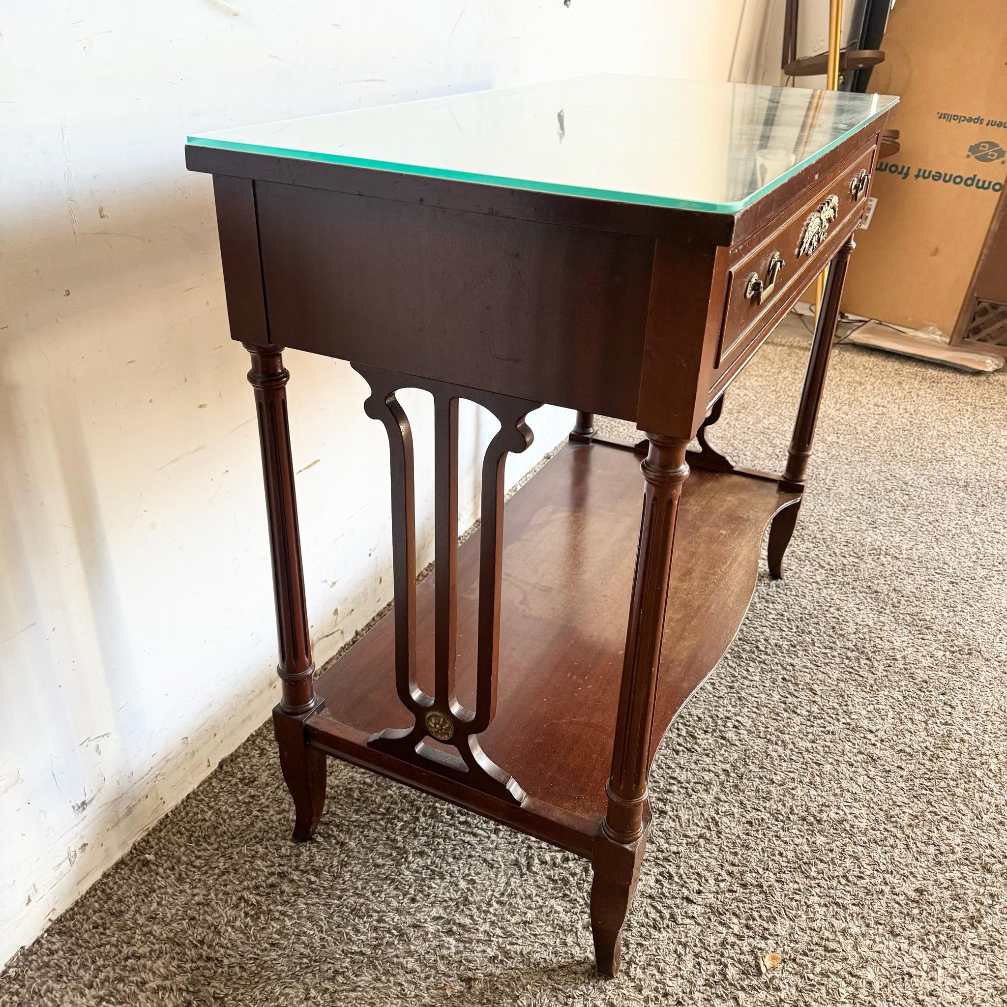 American 1940s Federal Flamed Mahogany Sideboard by Rway For Sale