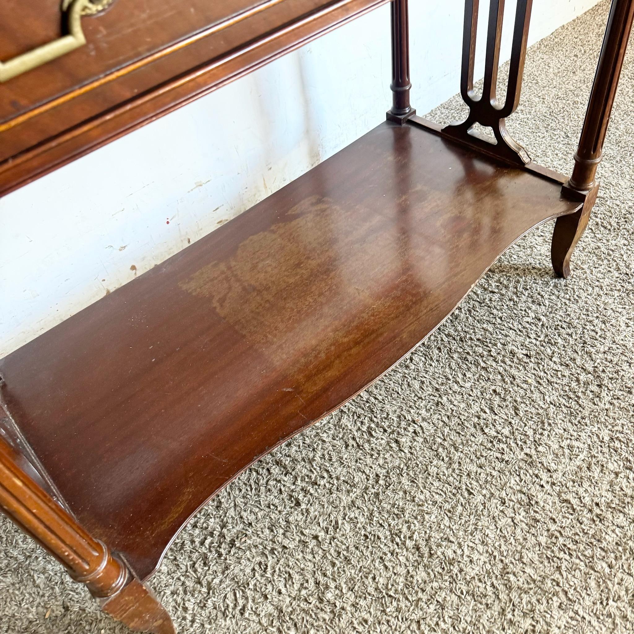 1940s Federal Flamed Mahogany Sideboard by Rway In Good Condition For Sale In Delray Beach, FL