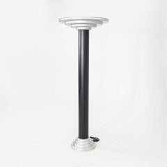 1940s Firma Keiser Machine Age Streamline Torchiere Floor Lamp in Aluminum