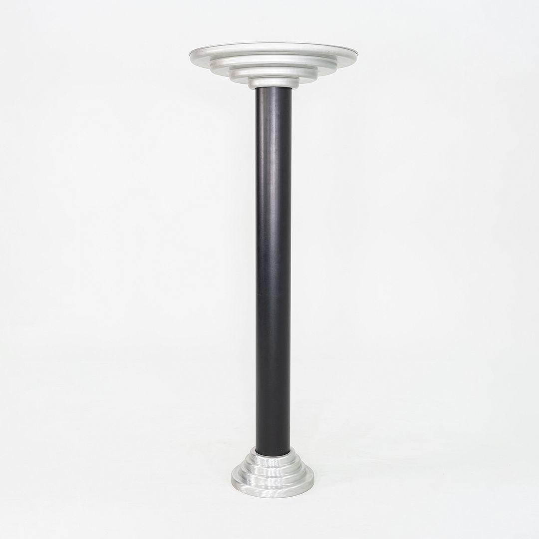Mid-20th Century 1940s Firma Keiser Machine Age Streamline Torchiere Floor Lamp in Aluminum For Sale