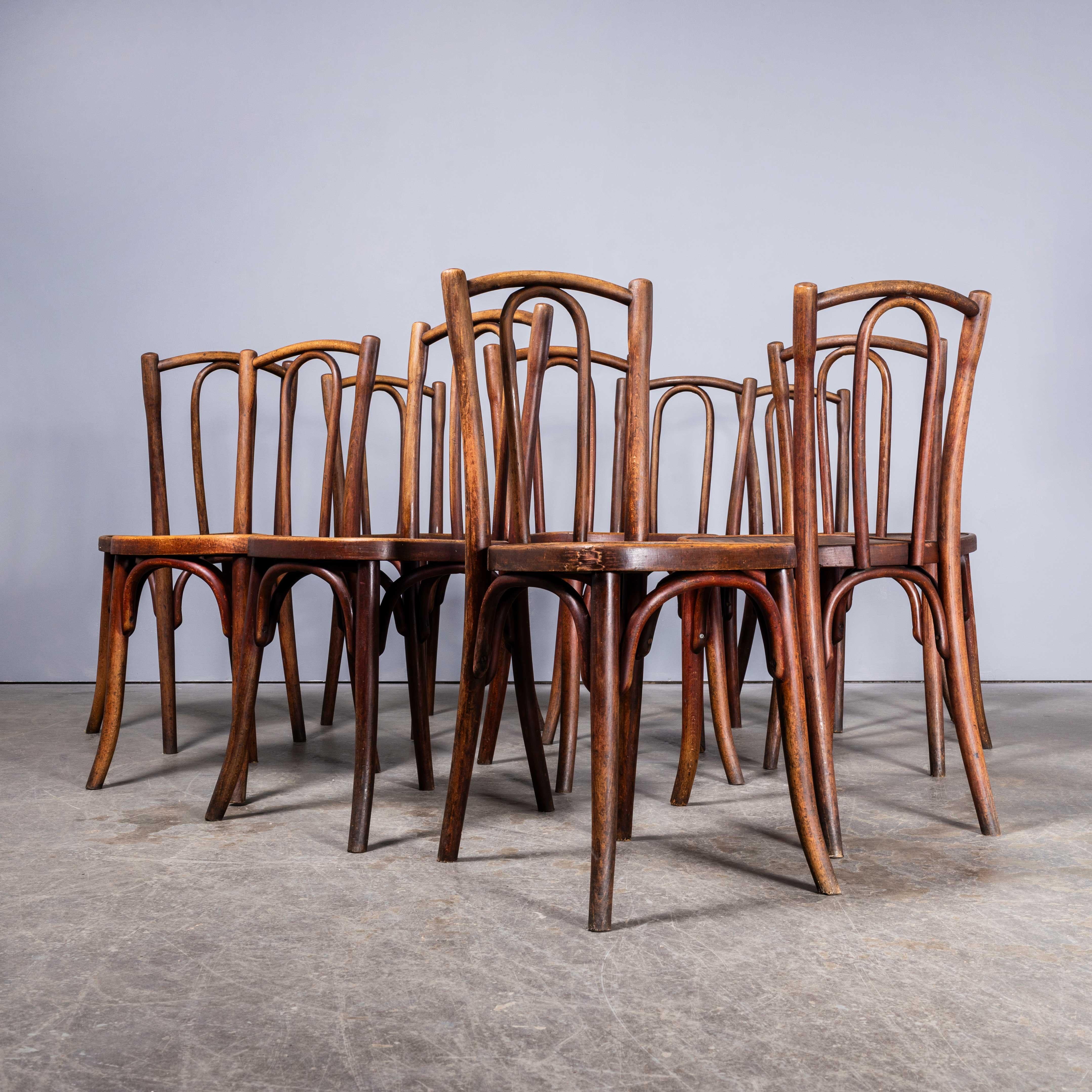 1940's Fischel French Bentwood Dining Chairs - Set Of Ten