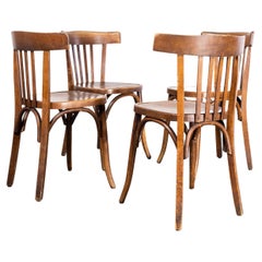 1940's Fischel French Deep Back Bentwood Dining Chairs - Set Of Four