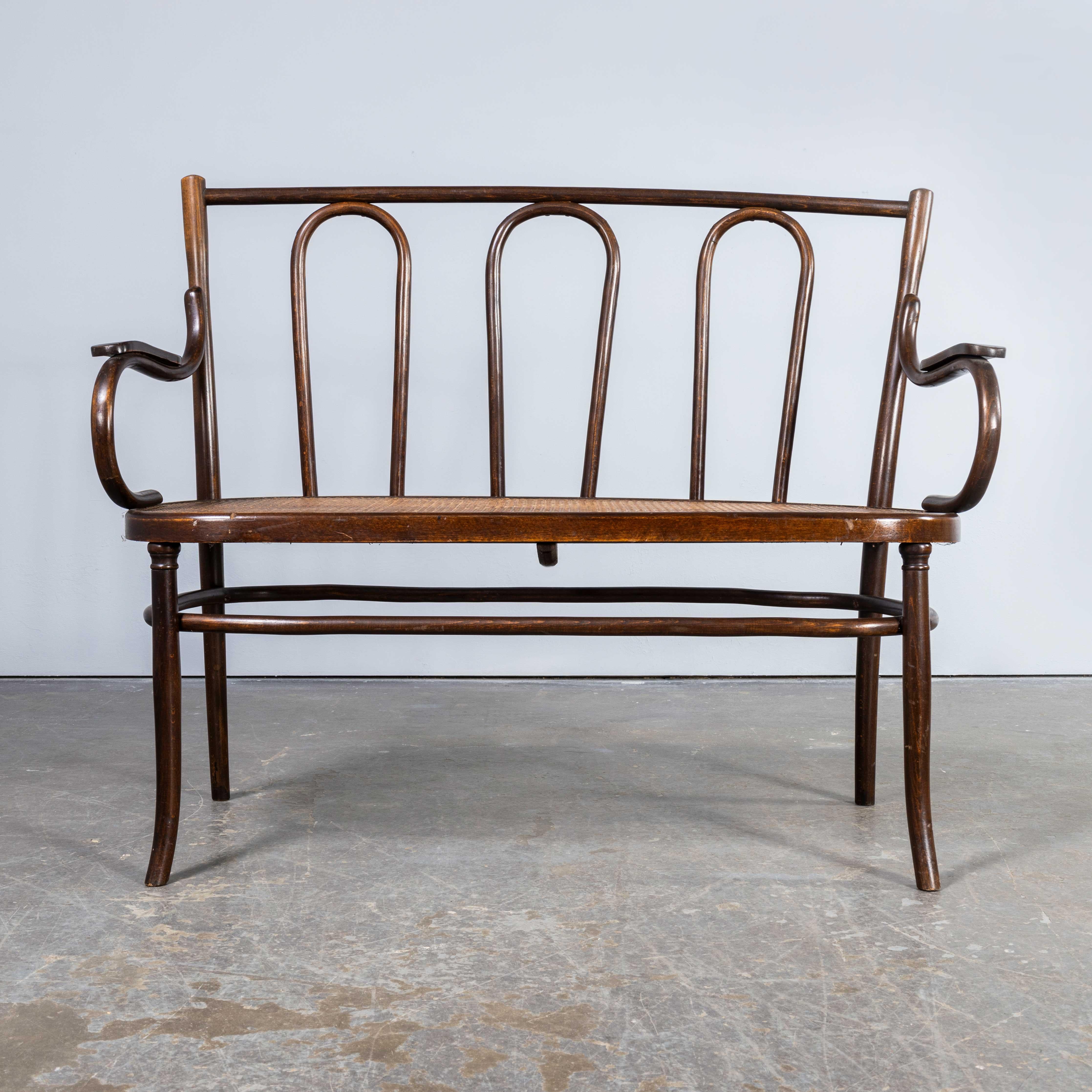 1940's Fischel Hooped Cane Seated Original Classic Bench 4