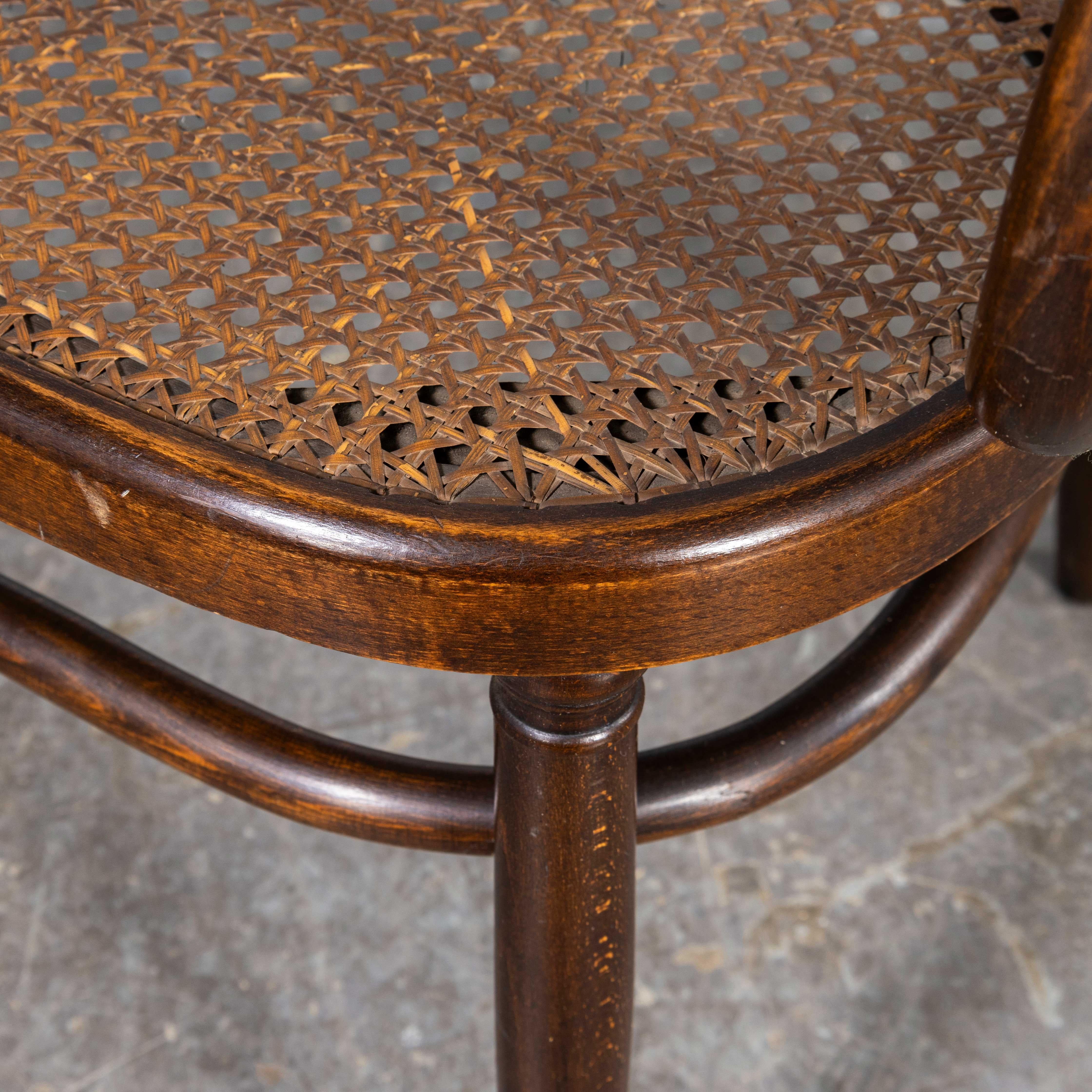 1940's Fischel Hooped Cane Seated Original Classic Bench In Good Condition In Hook, Hampshire