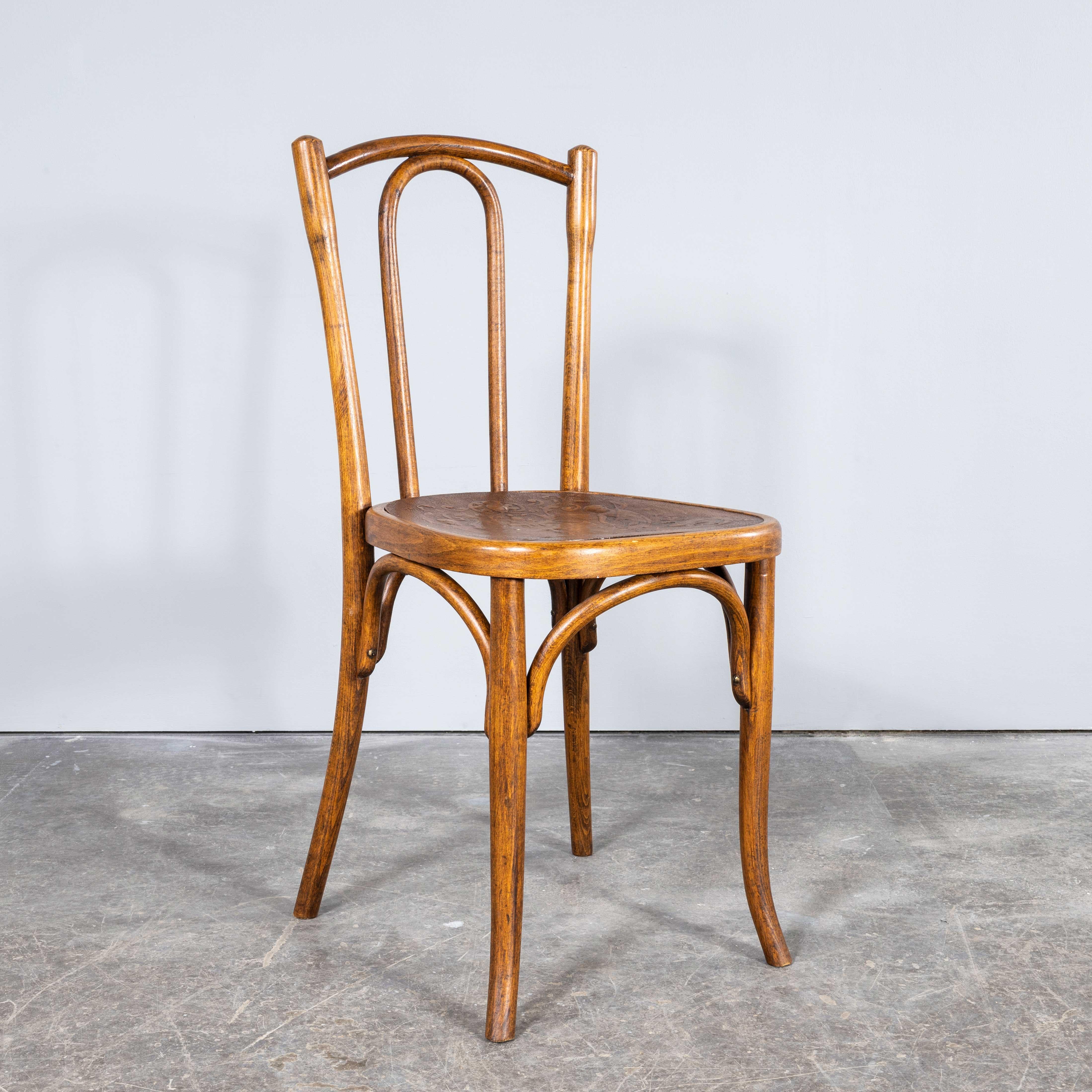 1940's Fischel Original Single Hoop Bentwood Chairs - Set Of Six 7