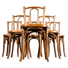 1940's Fischel Original Single Hoop Bentwood Chairs - Set Of Six