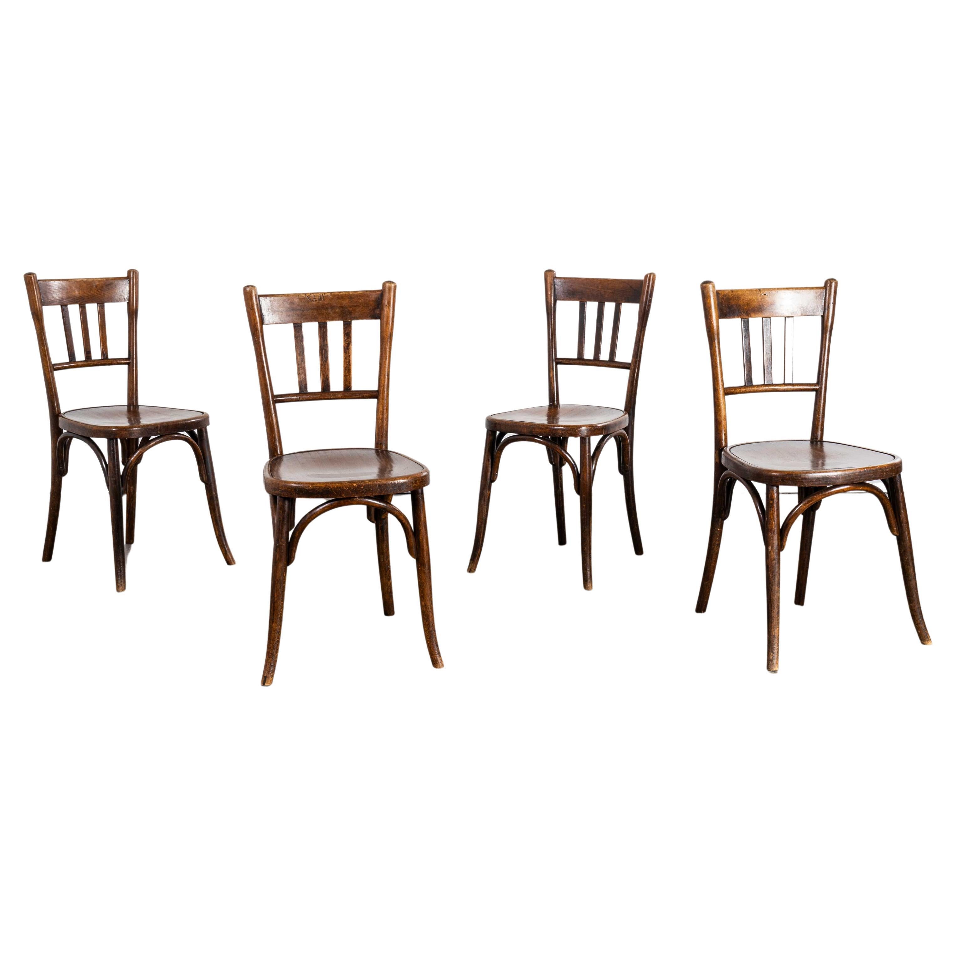 1940's Fischel Provence  Bentwood Dining Chairs - Set Of Four For Sale