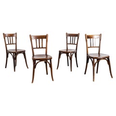 Used 1940's Fischel Provence  Bentwood Dining Chairs - Set Of Four