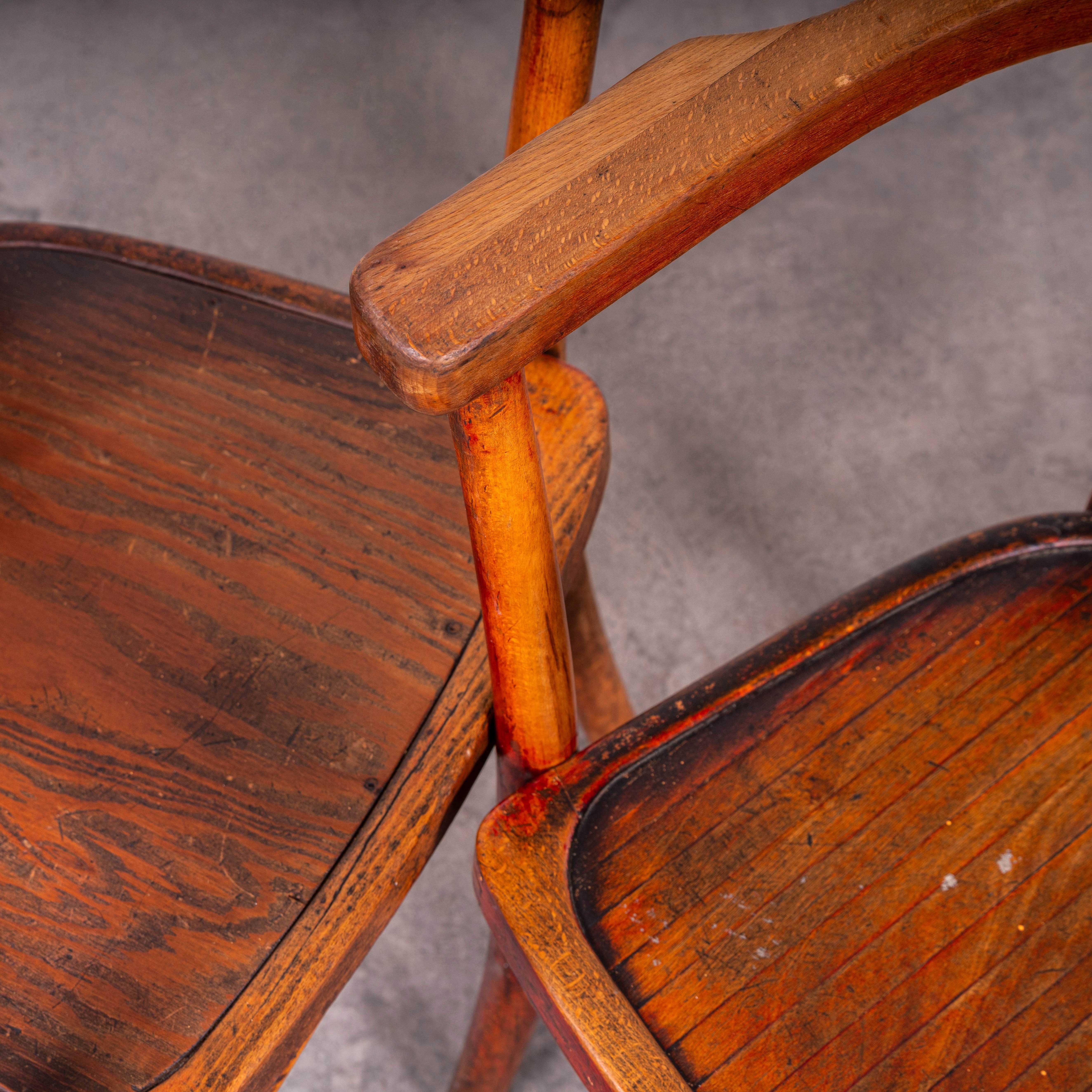 1940's Fischel geformt Bugholz Sessel - Paar (Französisch) im Angebot