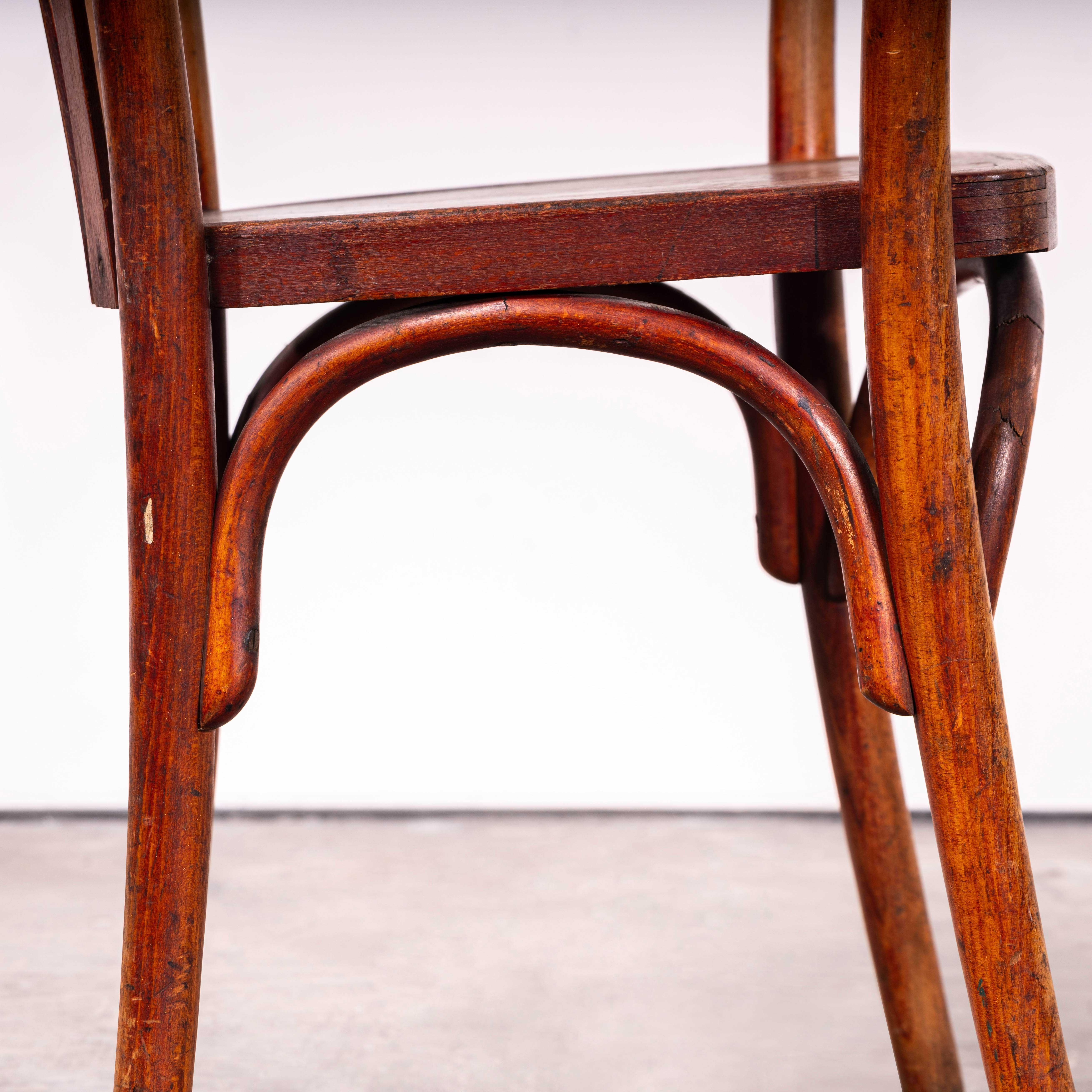 1940's Fischel geformt Bugholz Sessel - Paar (Mitte des 20. Jahrhunderts) im Angebot