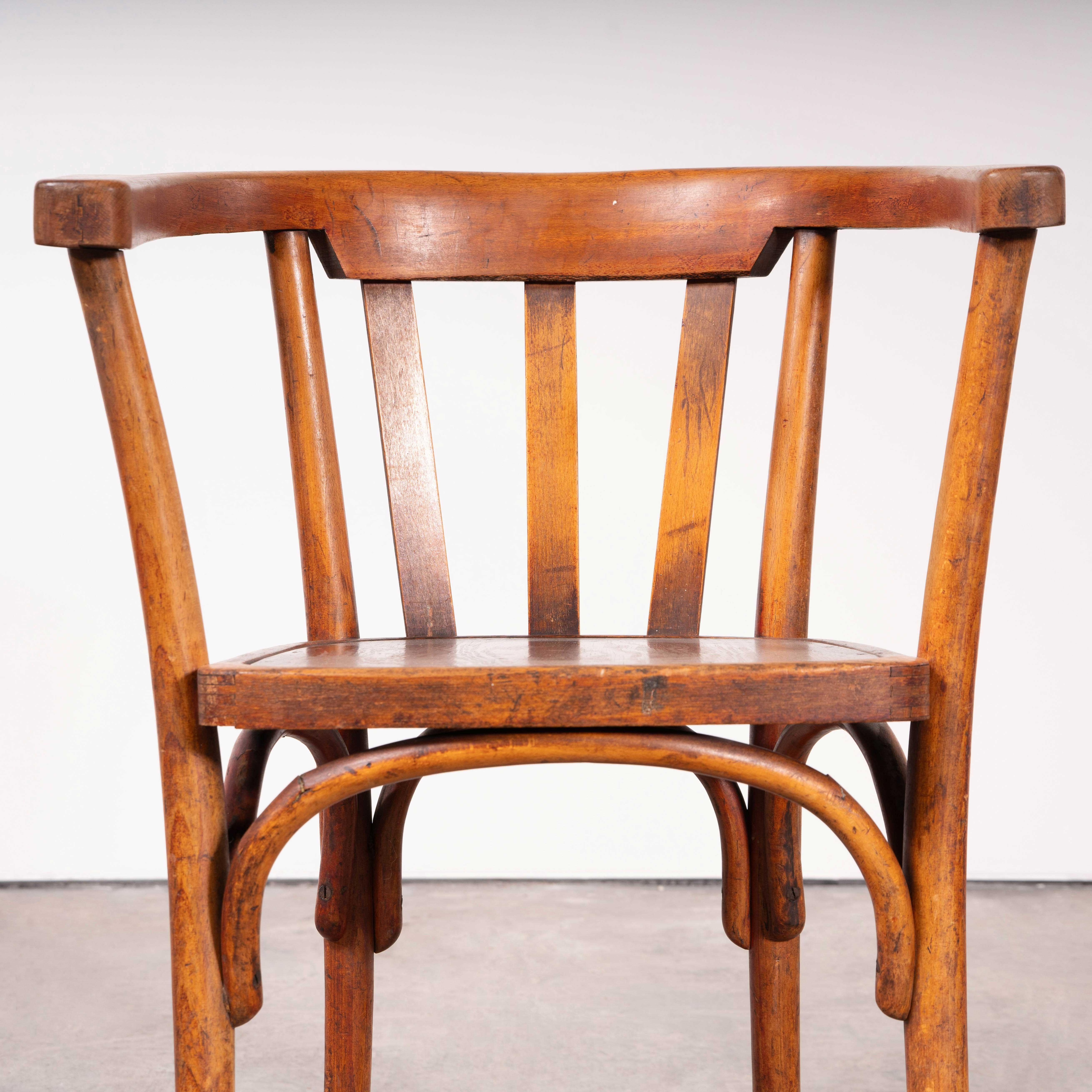 1940's Fischel geformt Bugholz Sessel - Paar im Angebot 1