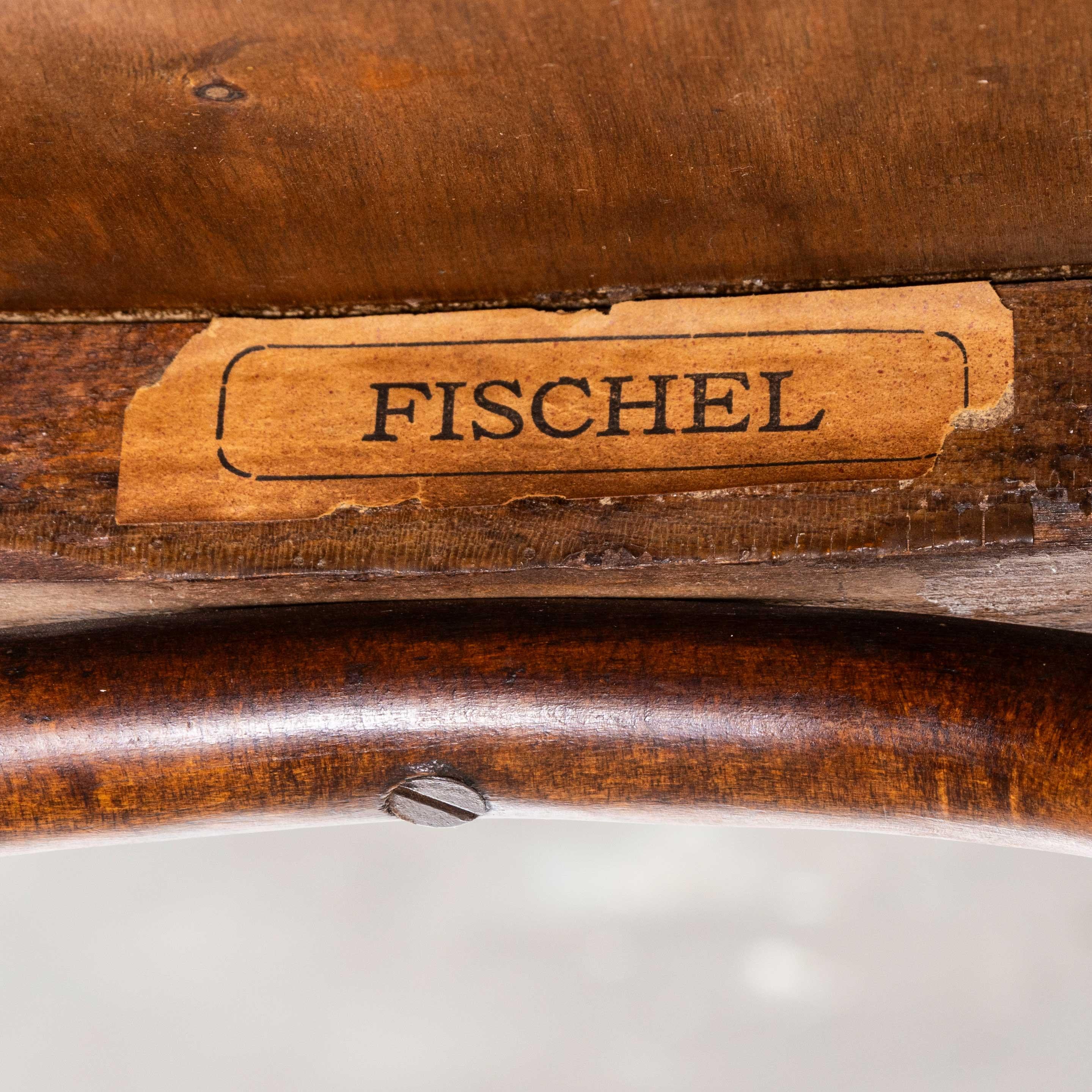 1940's Fischel Stamped Bentwood Dining Chairs - Gute Menge verfügbar im Angebot 1