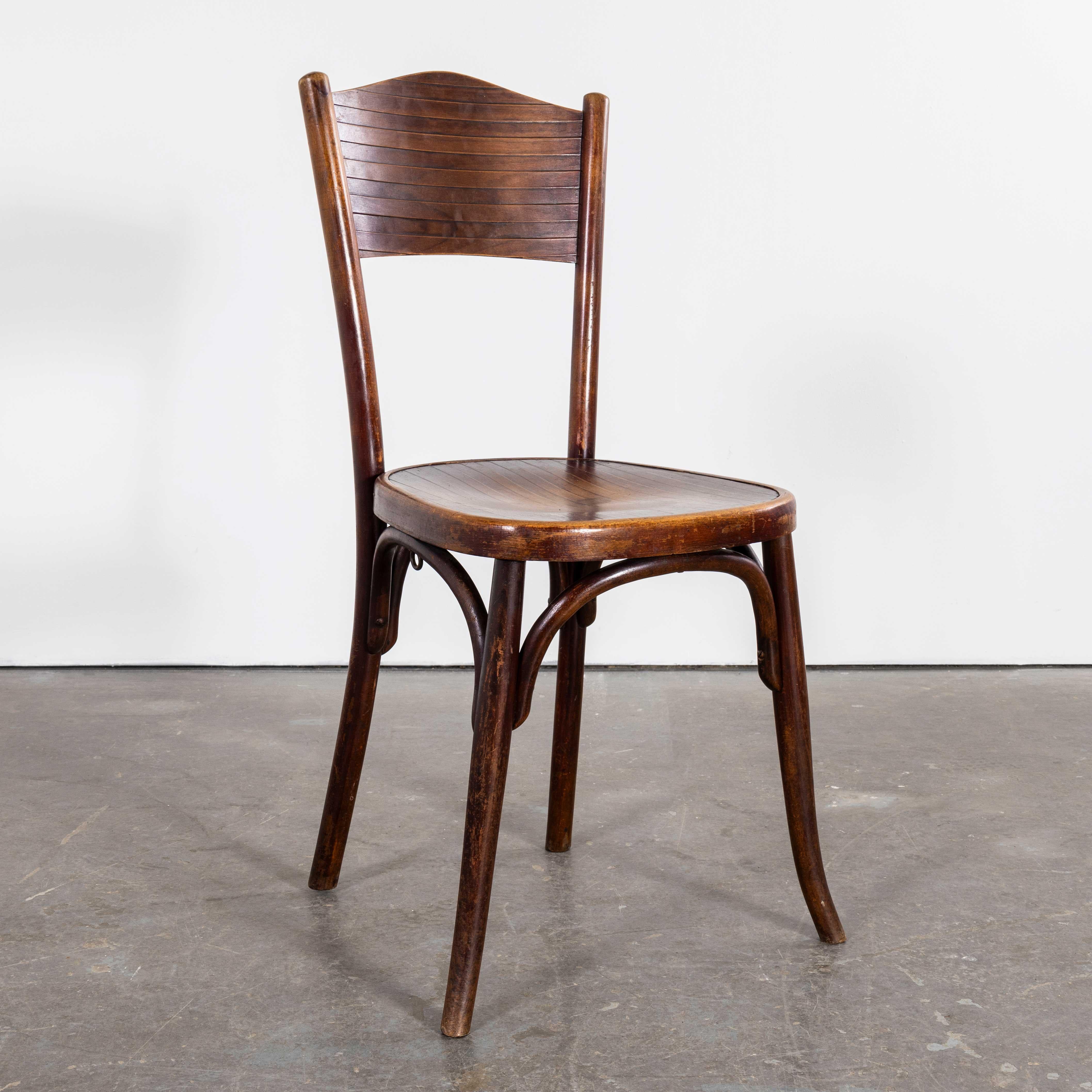 1940's Fischel Stamped Bentwood Dining Chairs - Good Quantity Available For Sale 4