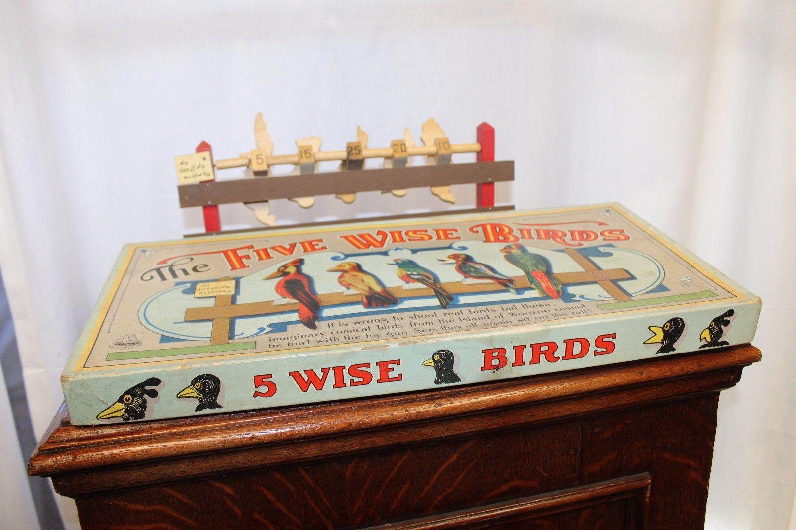 1940s Five Wise Birds Parker Brothers Target Game 3