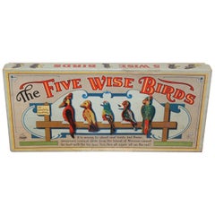 1940s Five Wise Birds Parker Brothers Target Game