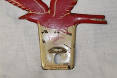 1940s Fleet Wing Oil Gas Die Cut License Plate Topper