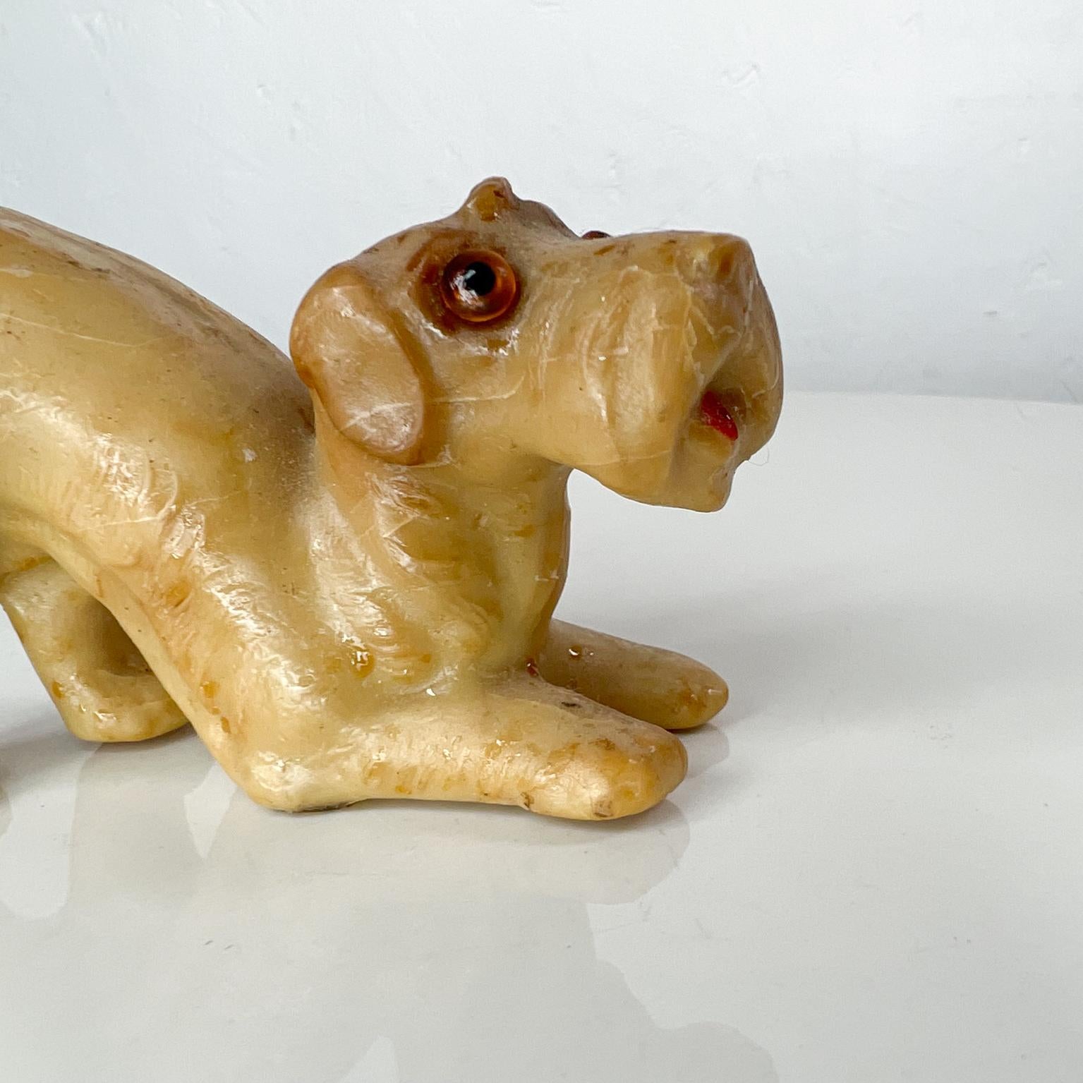 1940s Folk Art Vintage Dog Castile Soap Sculpture Carving 2