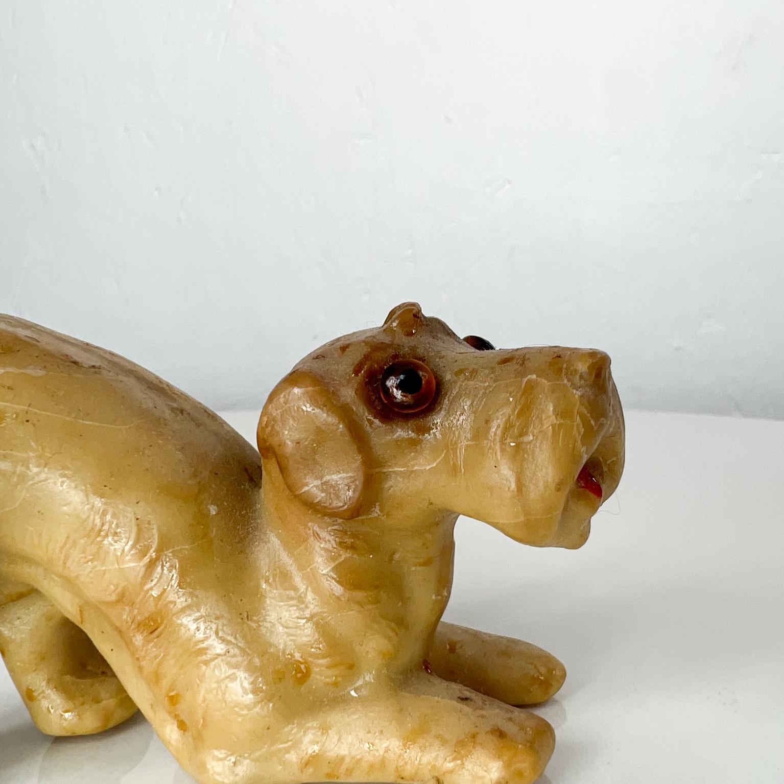 1940s Folk Art Vintage Dog Castile Soap Sculpture Carving 1