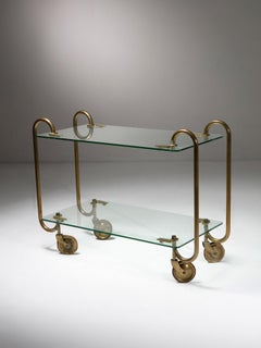 1940s Brass Cart by Pietro Chiesa for Fontana Arte