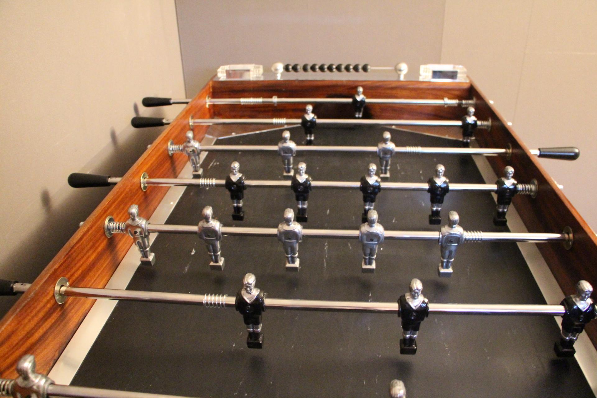 Aluminum 1940s  French Foosball Table , Football Game Table