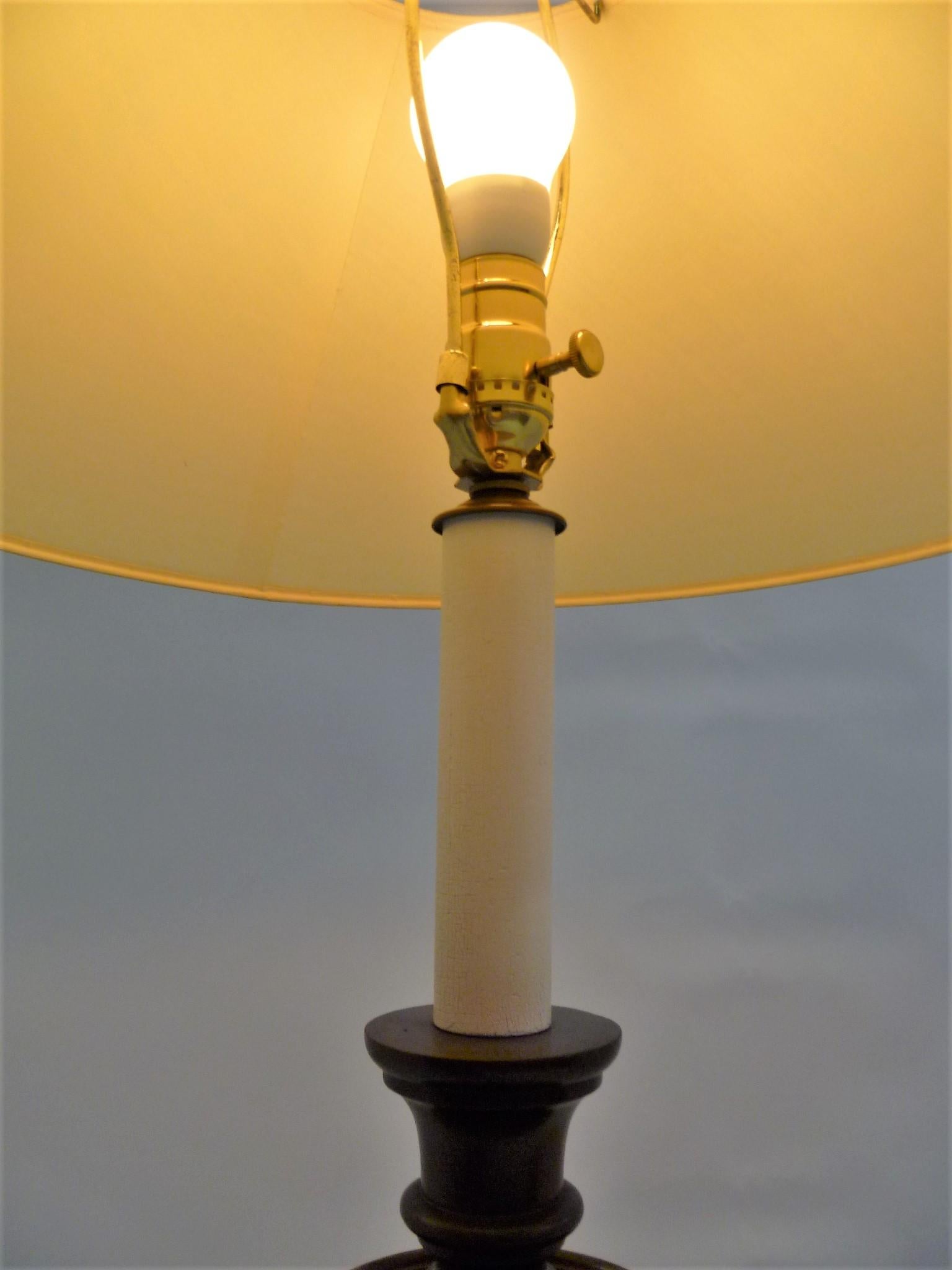1940s Frances Elkins Style Mahogany Ratchet Floor Lamp 2