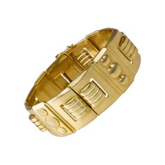 Retro-Gliederarmband aus 18 Karat Gelbgold, um 1940