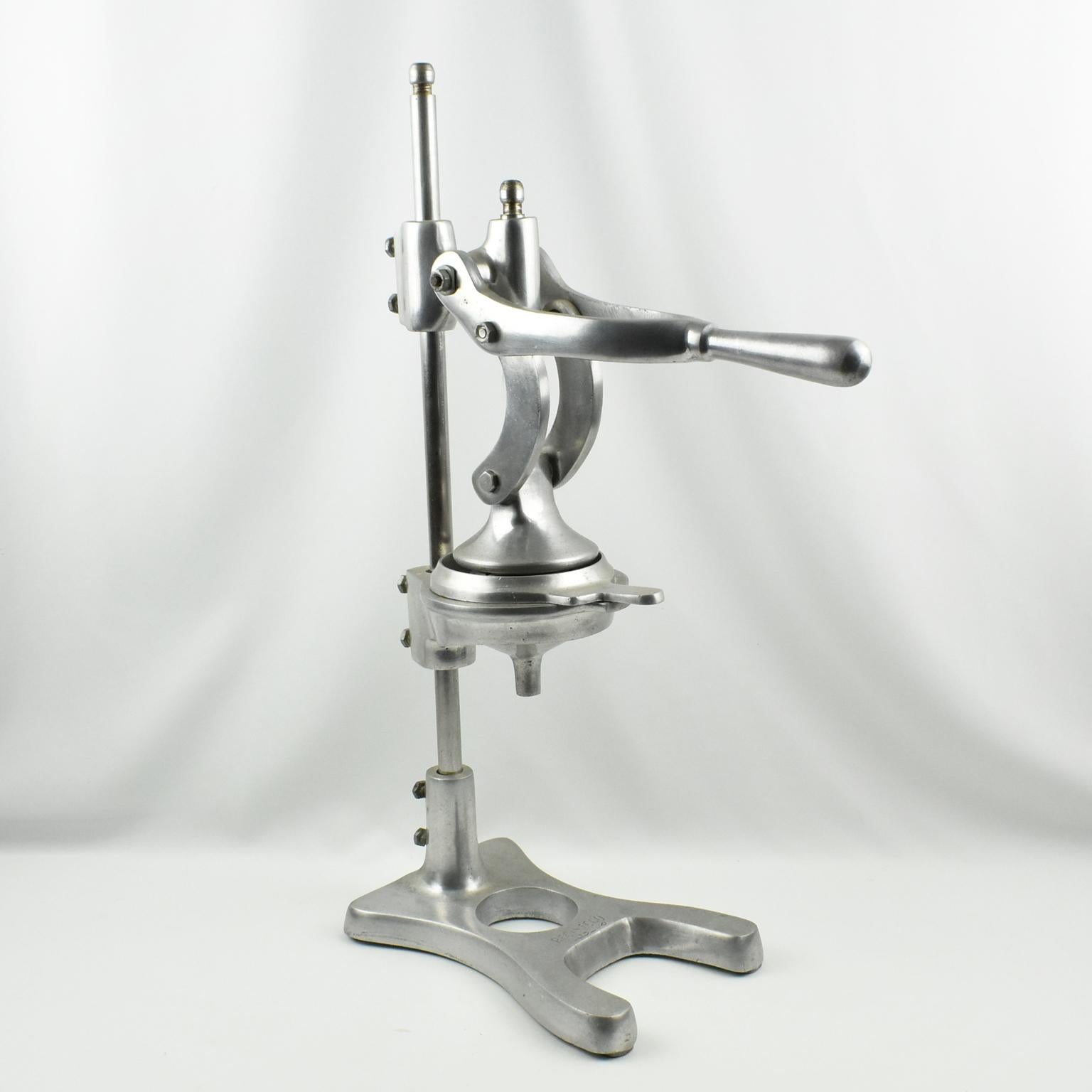 1940s French Aluminum Mechanical Lemon Squeezer Juicer at 1stDibs