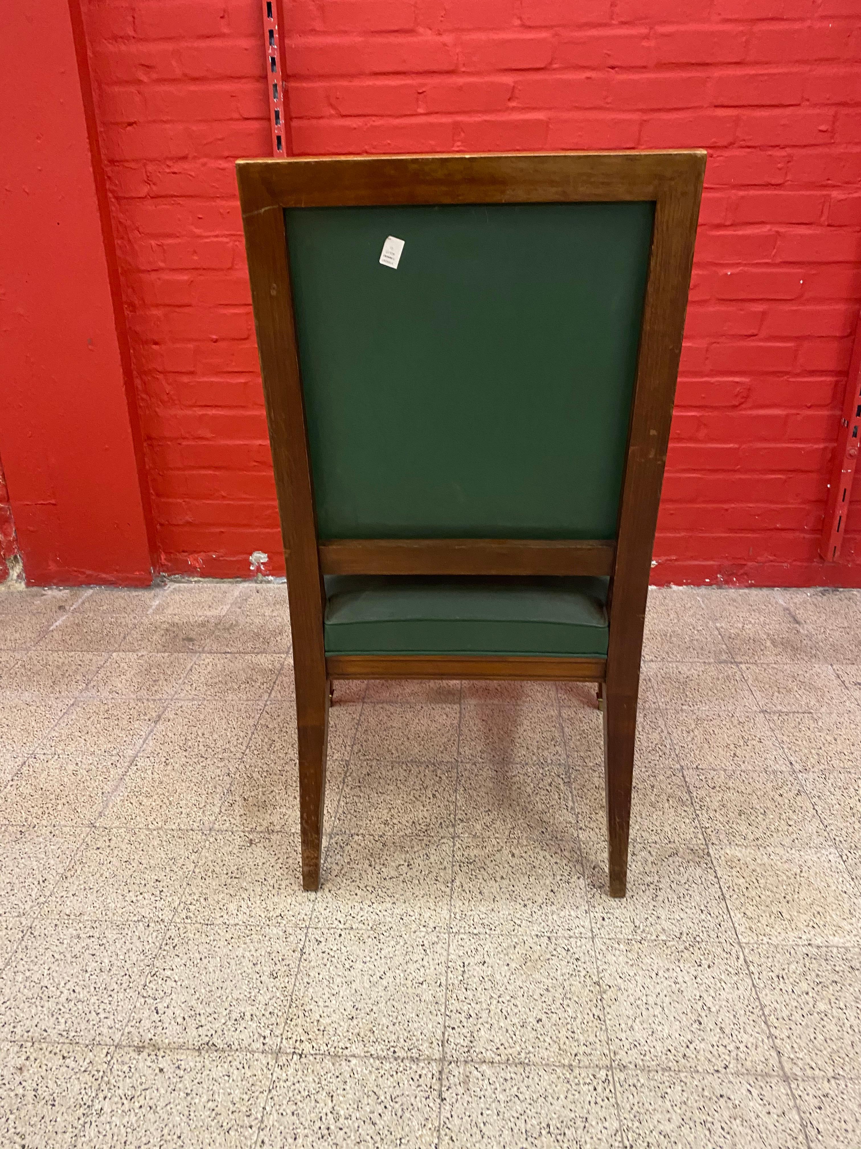 1940s French Art Deco Armchair in the Style of André Arbus For Sale 4