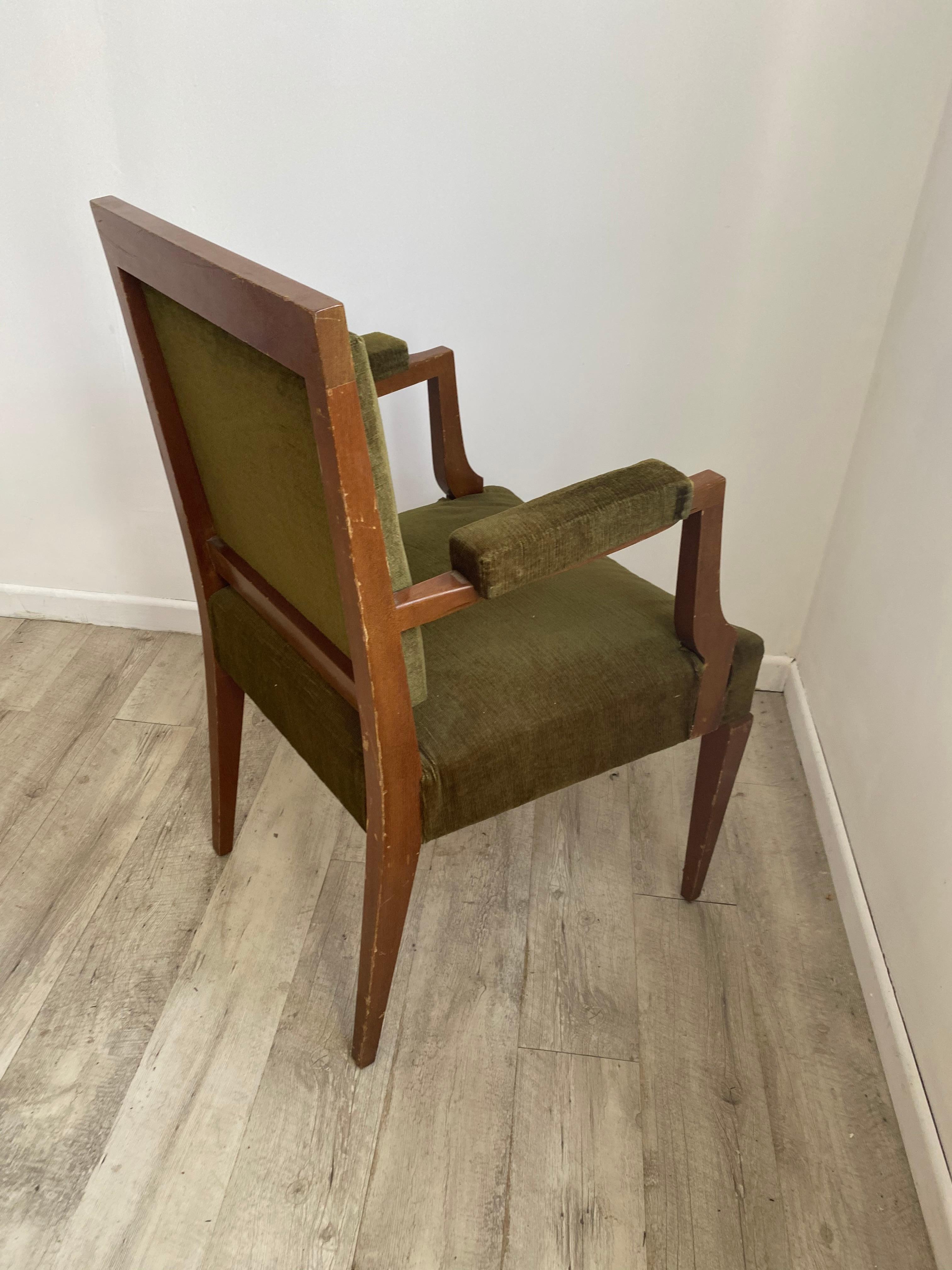 1940s French Art Deco Armchair in the Style of André Arbus 5
