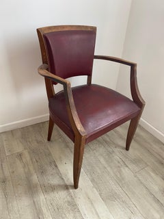 1940s French Art Deco Armchair in the Style of André Arbus