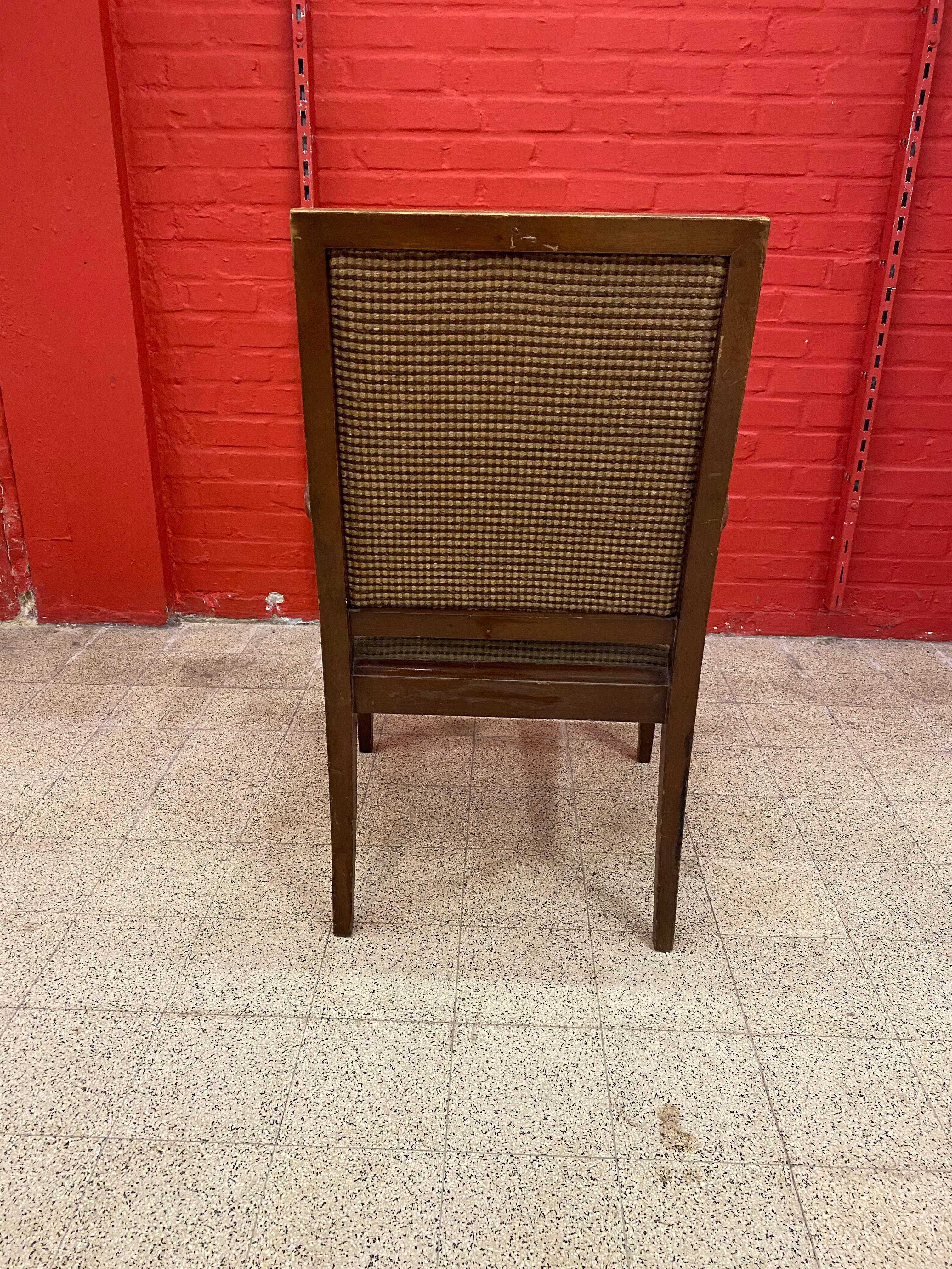Decoene Freres , 1940s French Art Deco Armchair 4