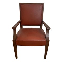 1940s French Art Deco Armchair in the Style of André Arbus
