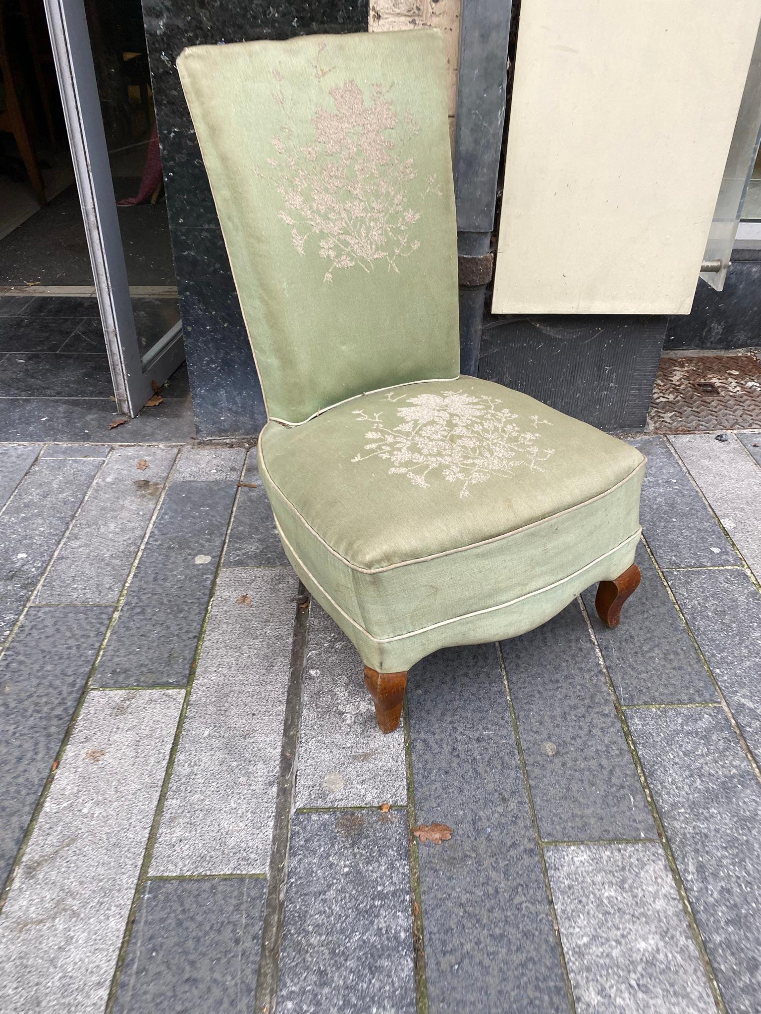 Sillón bergere Art Déco francés de los años 40, estilo André Arbus.
  