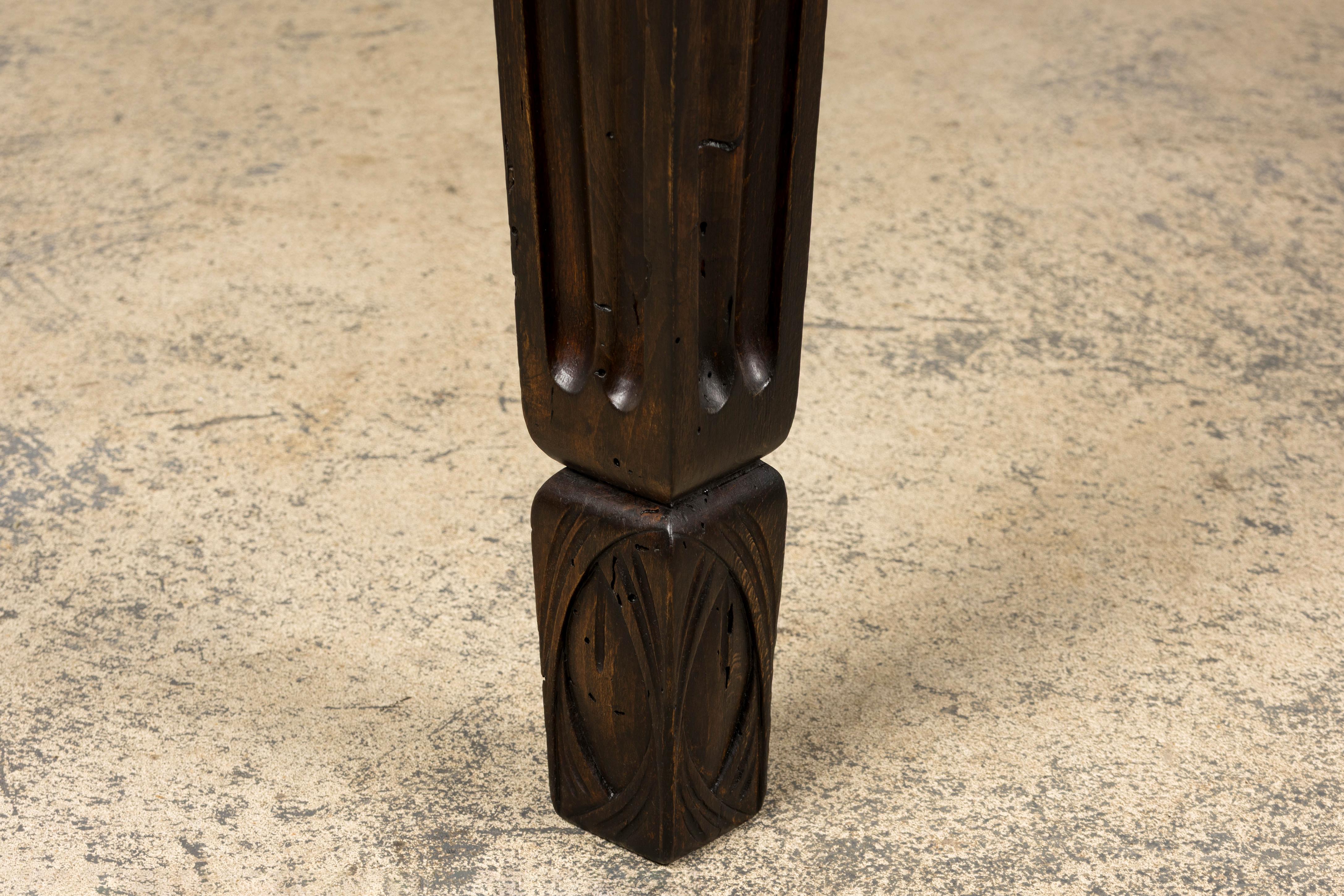European 1940s French Art Deco Oval Maple Dining Table For Sale