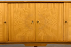 Buffet Art Déco français des années 1940 en érable sycomore