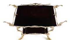 1940's Französisch Barock Stil Messing Zwei-Tier-Barwagen