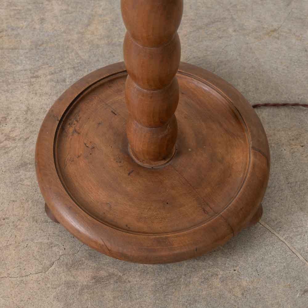 1940s French Bobbin Wood Floor Lamp For Sale 5